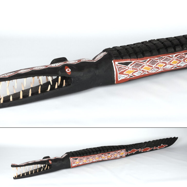 Baru (Crocodile) - Carving - Nuwandjali Marawili