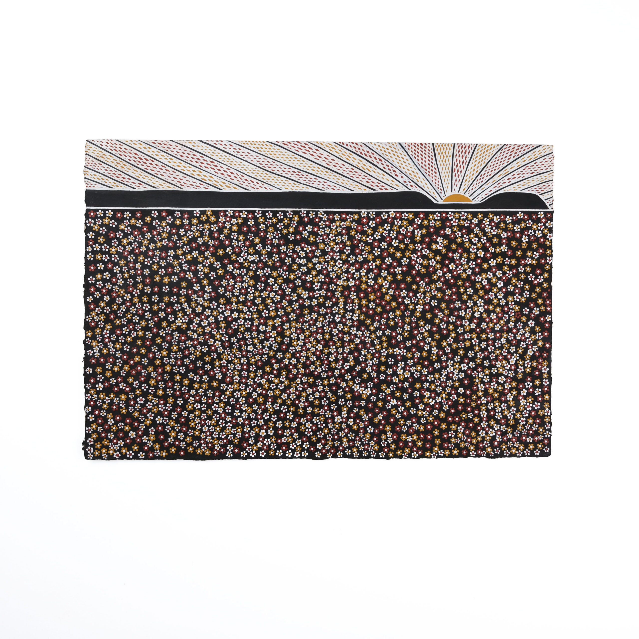 Ganalbingu story at Ngaliyindi - Painting On Paper - Johnny Armstrong